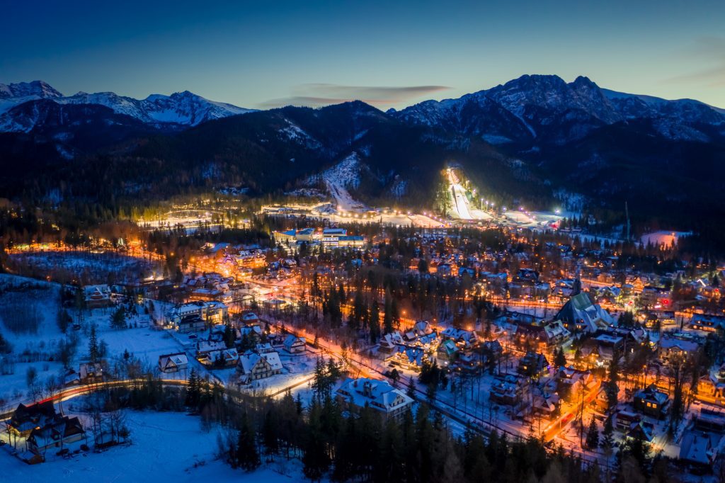 Zakopane télen és este