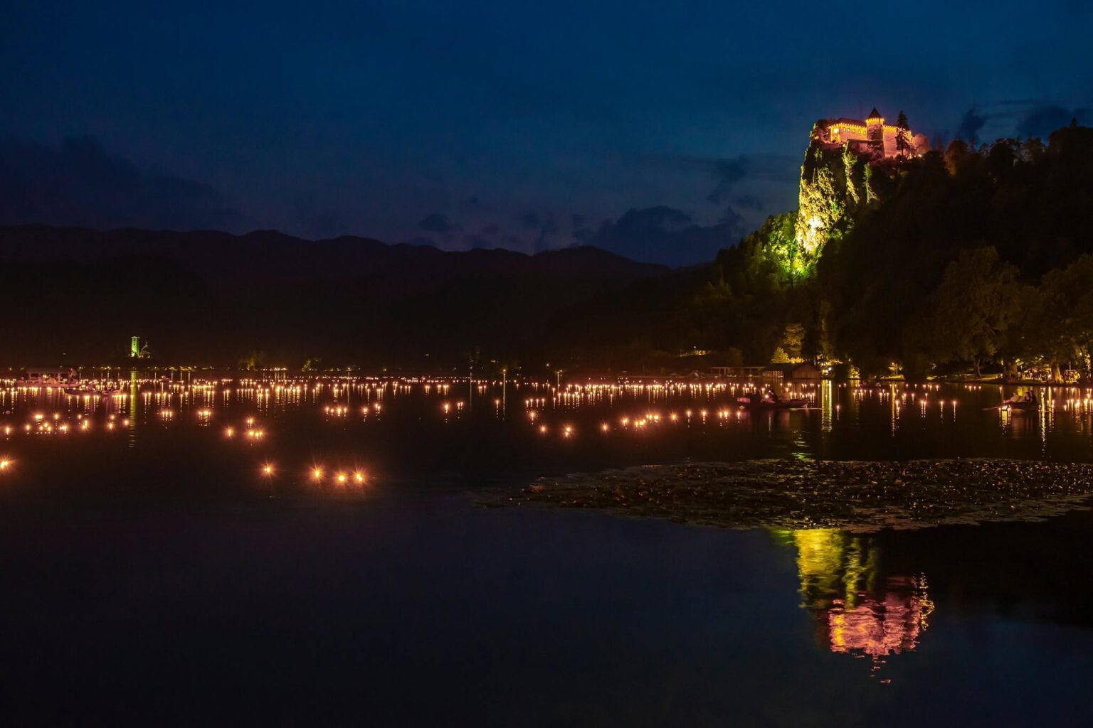 bled lights on the lake